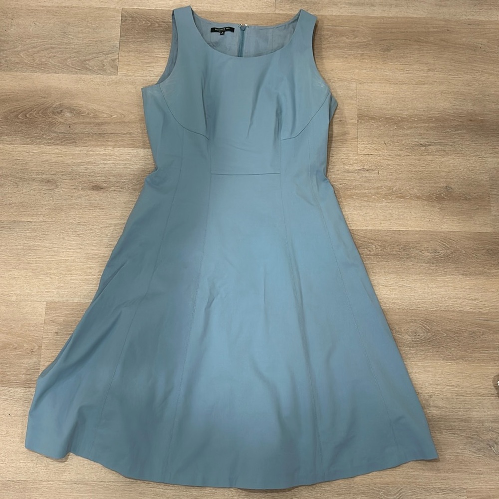 Lafayette 148 blue dress